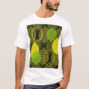 レモンとライムのシームレスなパターン。 Tシャツ