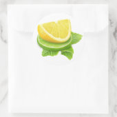 レモンとライムのスライス ラウンドシール (バッグ)