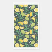 レモンとライムのフルーツの柄を緑と黄色に (正面)