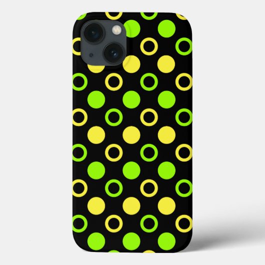 レモンとライムのリングや輪と水玉模様by STaylor Case-Mate iPhoneケース (裏面)