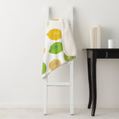 レモンとライムパターンキッズ シェルパブランケット (インサイチュ)