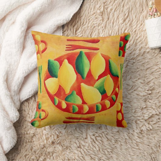 レモンとライム クッション (ブランケット)