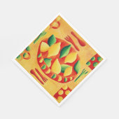 レモンとライム スタンダードランチョンナプキン (角)