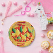 レモンとライム ペーパープレート (パーティー)