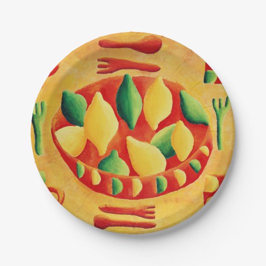 レモンとライム ペーパープレート (正面)