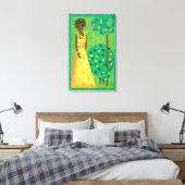 レモンとライム – 庭の女の子 キャンバスプリント (インサイチュ (寝室))