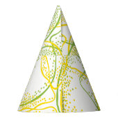 レモンとライム：新鮮なパターン。 パーティーハット (裏面)