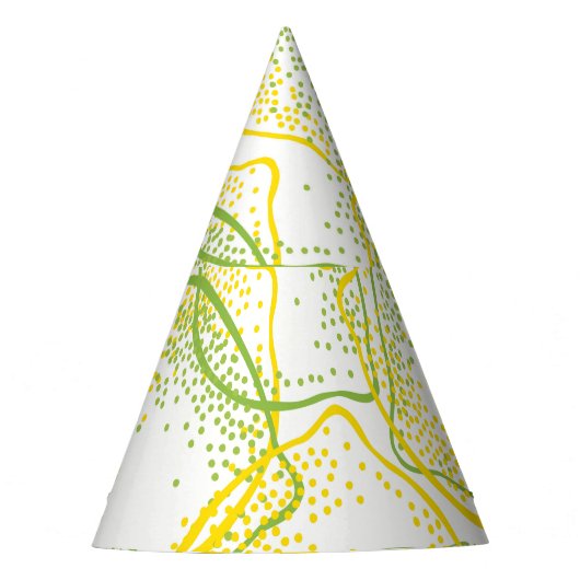 レモンとライム：新鮮なパターン。 パーティーハット (正面)