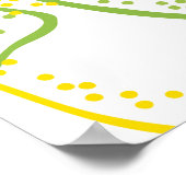 レモンとライム：新鮮なパターン。 ポスター (角)