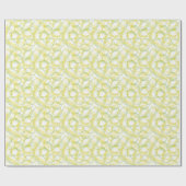 レモンとライム：新鮮なパターン。 ラッピングペーパー (フラット)