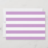 レモンとラベンダーイエローパープルブライダルシャワー サンキューカード (裏面)