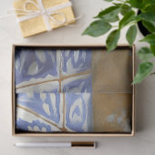 レモンとラベンダーブルータイルの静物画 薄葉紙 (ギフト)