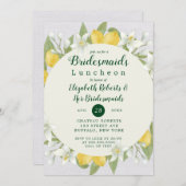 レモンとリネンの水の色のブリデスメイドランチョン (正面/裏面)