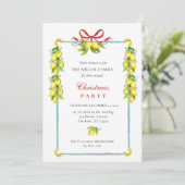 レモンとレッドボウファミリークリスマスパーティー 招待状 (スタンド正面)