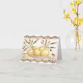 レモンとレディバグの – ノートカード (黄色い花)