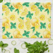 レモンとレモネード キッチンタオル (折り畳み)