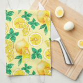 レモンとレモネード キッチンタオル (四つ折り)