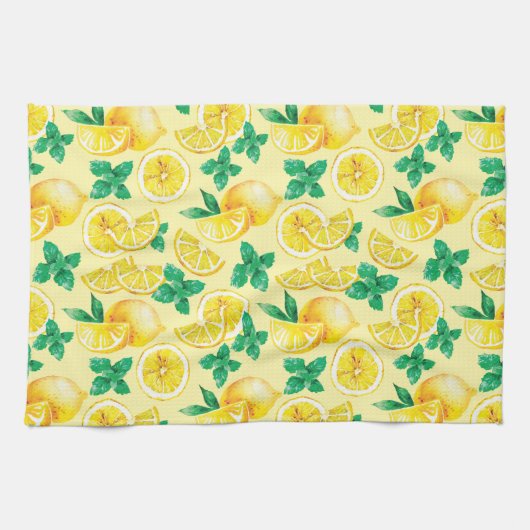 レモンとレモネード キッチンタオル (横)