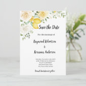 レモンとローズのSave the Date 招待状 (スタンド正面)