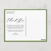 レモンと地中海の花結婚の感謝 ポストカード (裏面)