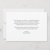 レモンと地中海の花結婚の サンキューカード (裏面)