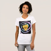 レモンと姿勢とメガネ絞り染め Tシャツ (正面フル)