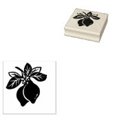 レモンと枝 ラバースタンプ (押印)