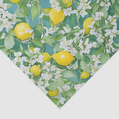 レモンと白い花 薄葉紙 (詳細)