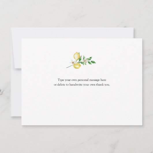 レモンと緑ありがとう (裏面)