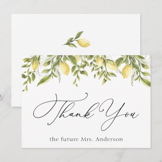 レモンと緑ありがとう (正面/裏面)