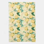 レモンと緑のキッチン キッチンタオル (縦)