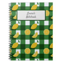 レモンと緑のギンガム