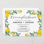 レモンと緑のパーティー 招待状 (正面/裏面)