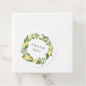 レモンと緑のリース結婚の感謝 フェイバータグ (インサイチュ)