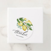 レモンと花のサマー ベイビー シャワー 感謝祭 フェイバータグ (インサイチュ)