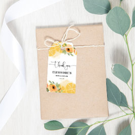レモンと花のブライダルシャワー ギフトタグ