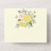 レモンと花バージョン2 オールインワン招待状 (裏面)