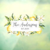 レモンと花フローラエレガント枠 ウィンドウサイン (シート3)