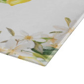 レモンと花フローラ植物姓 カッティングボード (角)