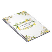 レモンと花フローラ植物学レシピ ノートブック (右側)