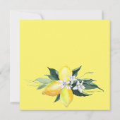 レモンと花 招待状 (裏面)