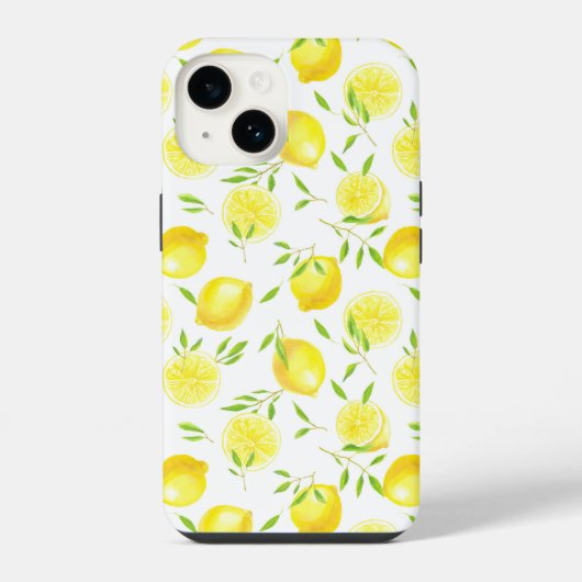 レモンと葉っぱ iPhoneケース (裏面)