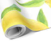 レモンと葉のパターンデザイン ラッピングペーパー (ロールコーナー)