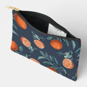 レモンと葉のパターンVI アクセサリーポーチ (見開き)