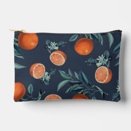 レモンと葉のパターンVI アクセサリーポーチ