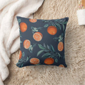 レモンと葉のパターンVI クッション (ブランケット)