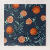 レモンと葉のパターンVI ジグソーパズル (横)