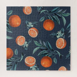 レモンと葉のパターンVI ジグソーパズル