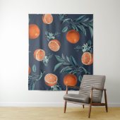 レモンと葉のパターンVI タペストリー (インサイチュ)