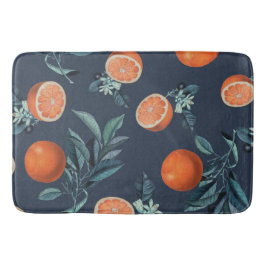 レモンと葉のパターンVI バスマット